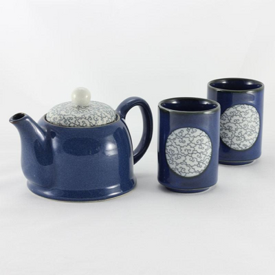 Blue Clouds 2 Cup Tea Set