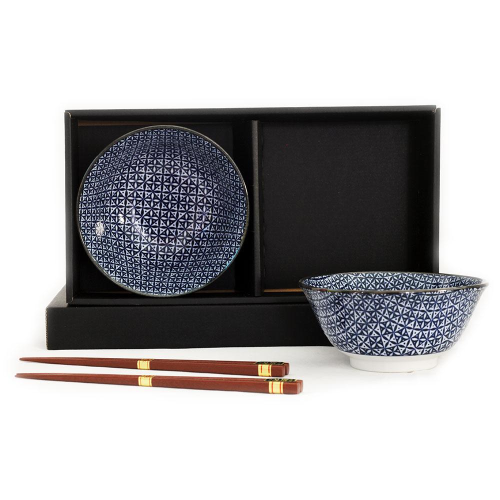 Shippou 2 Bowls & Chopsticks Set