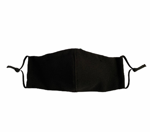 Black Poly Cotton Face Mask
