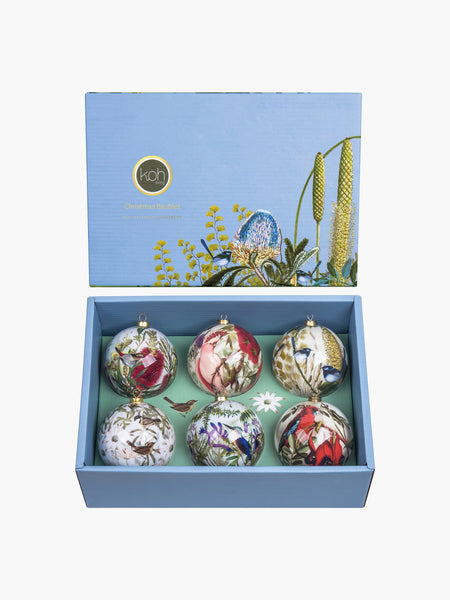 Australian Wildflowers 6Pack Baubles