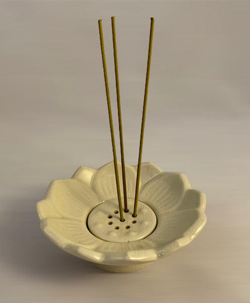 White Lotus Incense Burner