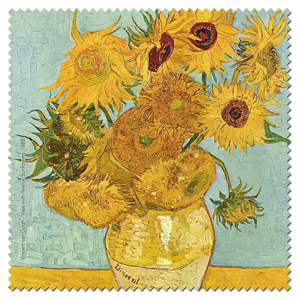 Microfibre Cloth - Vase With Twelve Sunflowers