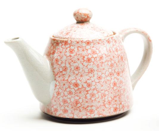 Maple Blossom Teapot Red