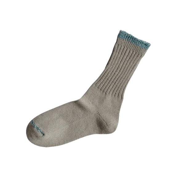 NISHIGUCHI KUTSUSHITA : boston silk cotton sock : Light Grey