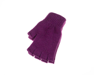 Open Finger Gloves Berry