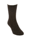 Possum Rib Socks Brown Marl