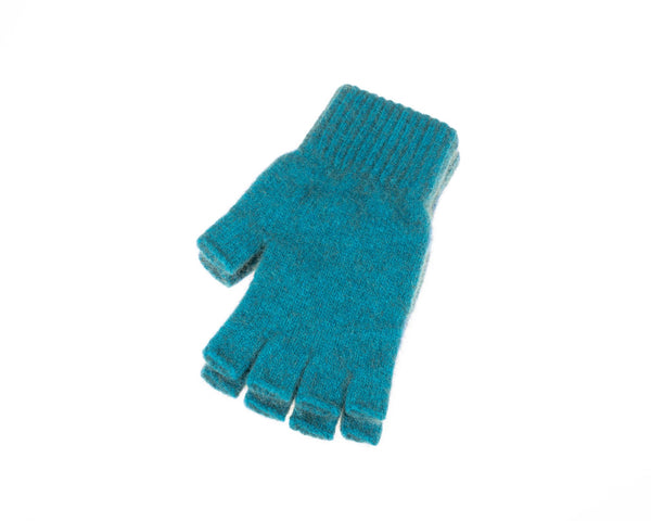 Open Finger Gloves Teal