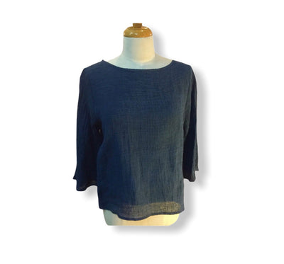 Oku Den - Smile Top Twisted Linen