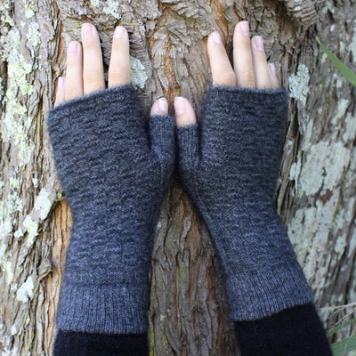 Dash Fingerless Mitten Charcoal