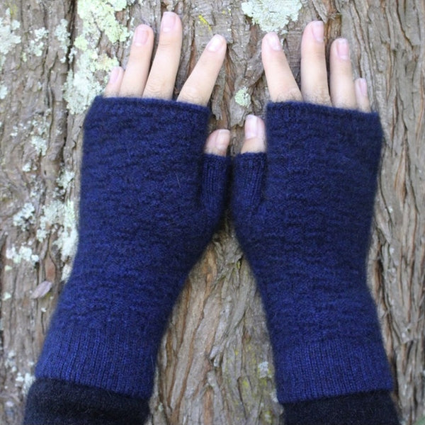 Dash Fingerless Mitten Midnight Blue
