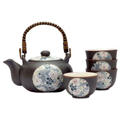 Sakura Zome Tea Set 4 Cups
