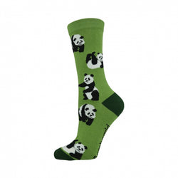 Bamboozld Sock - Womens Panda Green Size 2-8
