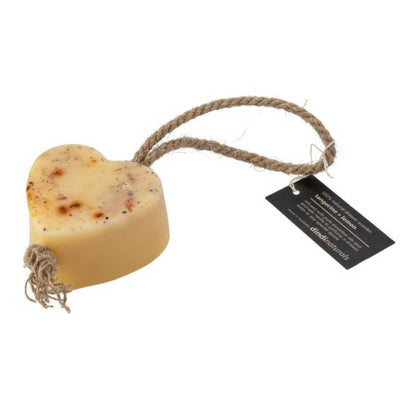 Tangerine & Lemon Wax Heart on a Rope