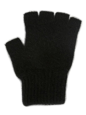 Open Finger Gloves Black