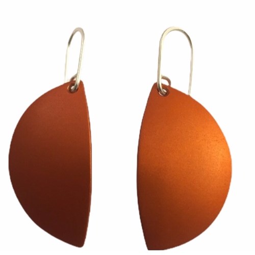 Symmetry Earrings Large Orange