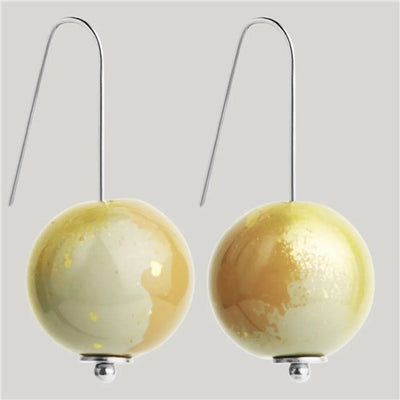 Universe Small Glass Earring Paper Bark