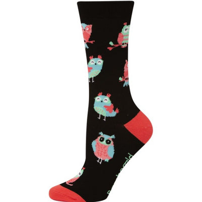 Bamboozld Sock - Womens What A Hoot Size 2-8