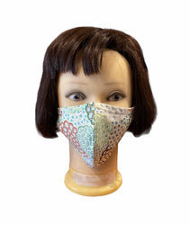 Dancing Flowers Green Mask