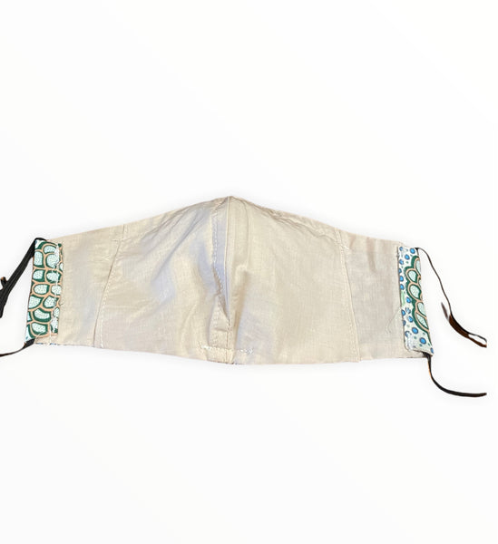 Dancing Flowers Green Mask