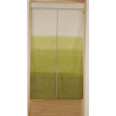 Danbokashi pattern, Green color Noren Curtain