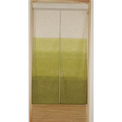 Danbokashi pattern, Green color Noren Curtain