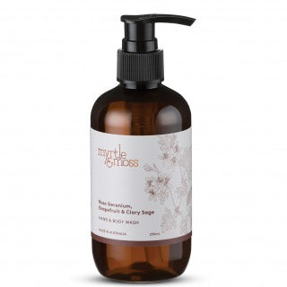 Myrtle & Moss Rose Geranium Hand & Body Wash 250m