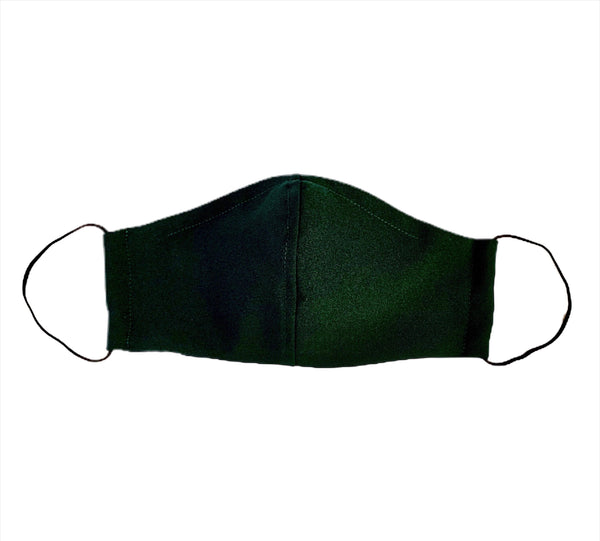 Deep Green Poly Cotton Face Mask