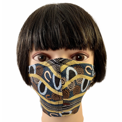 Gathering By The River Face Mask