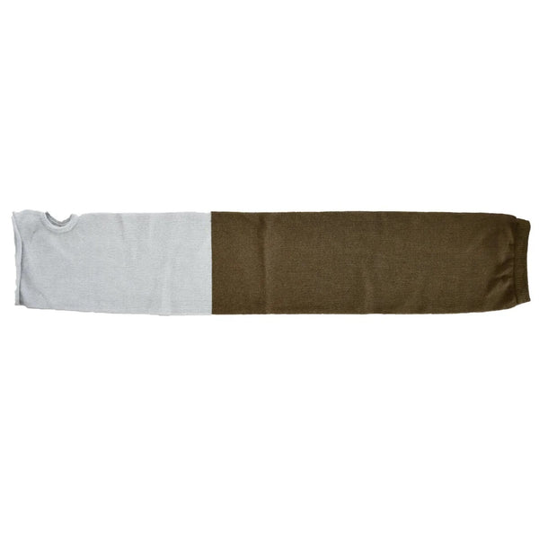 NISHIGUCHI KUTSUSHITA : teni ice cotton gauze arm covers khaki