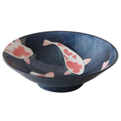 AIZOME KOI CARP Large Bowl