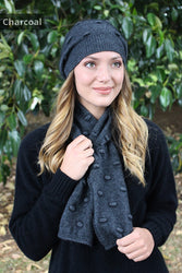 Bobble Scarf Charcoal