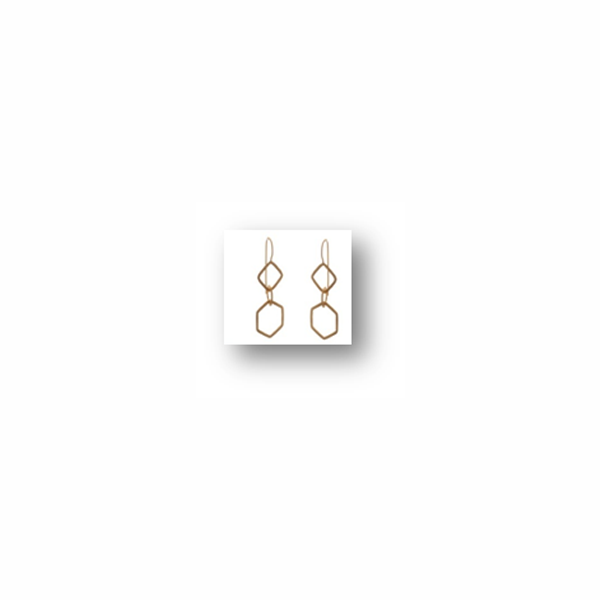 Vama - Hexagonal SS Earrings