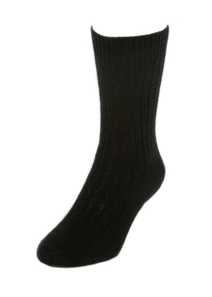 Possum Rib Socks Black